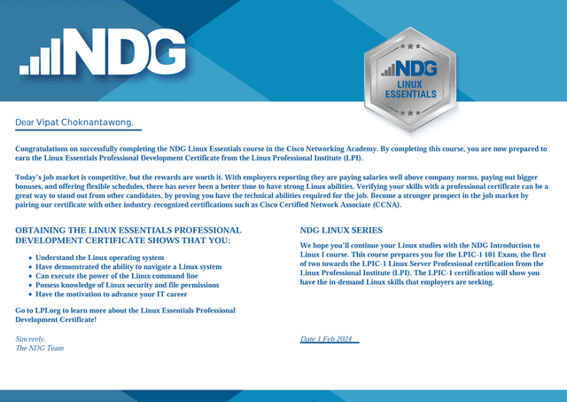 NDG Linux Essentials